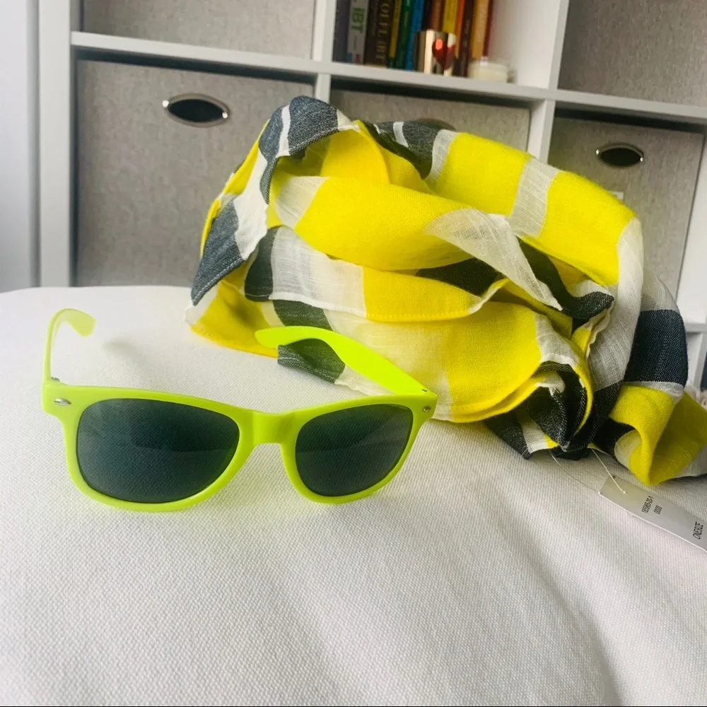 1pcs Sunglasses Dopamine Colorful Lime Acid Green